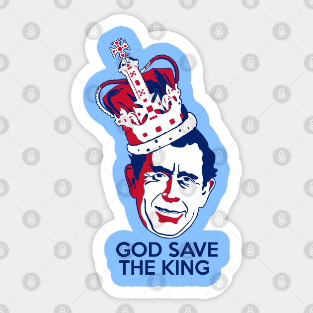 King Charles III - God Save The King (high) Sticker by Slabafinety